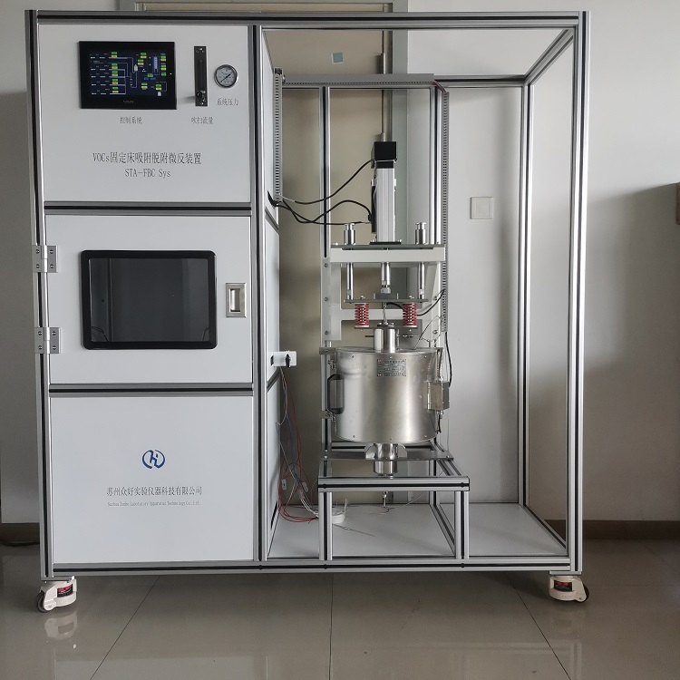 實(shí)驗(yàn)室分解二惡英聯(lián)合SCR脫硝濾料性能評(píng)測平臺(tái) 電動(dòng)升降方便更換材料